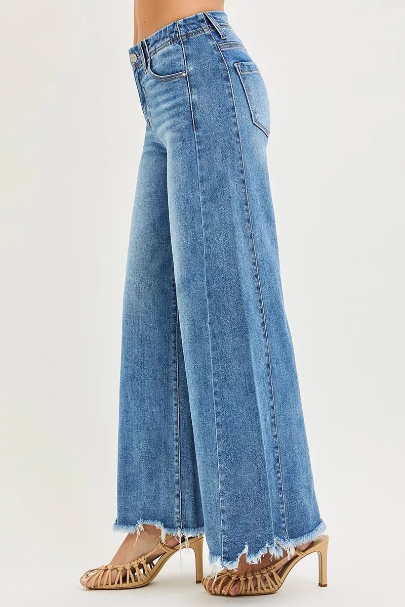 High Rise Ankle Wide Jeans - The PM Edit
