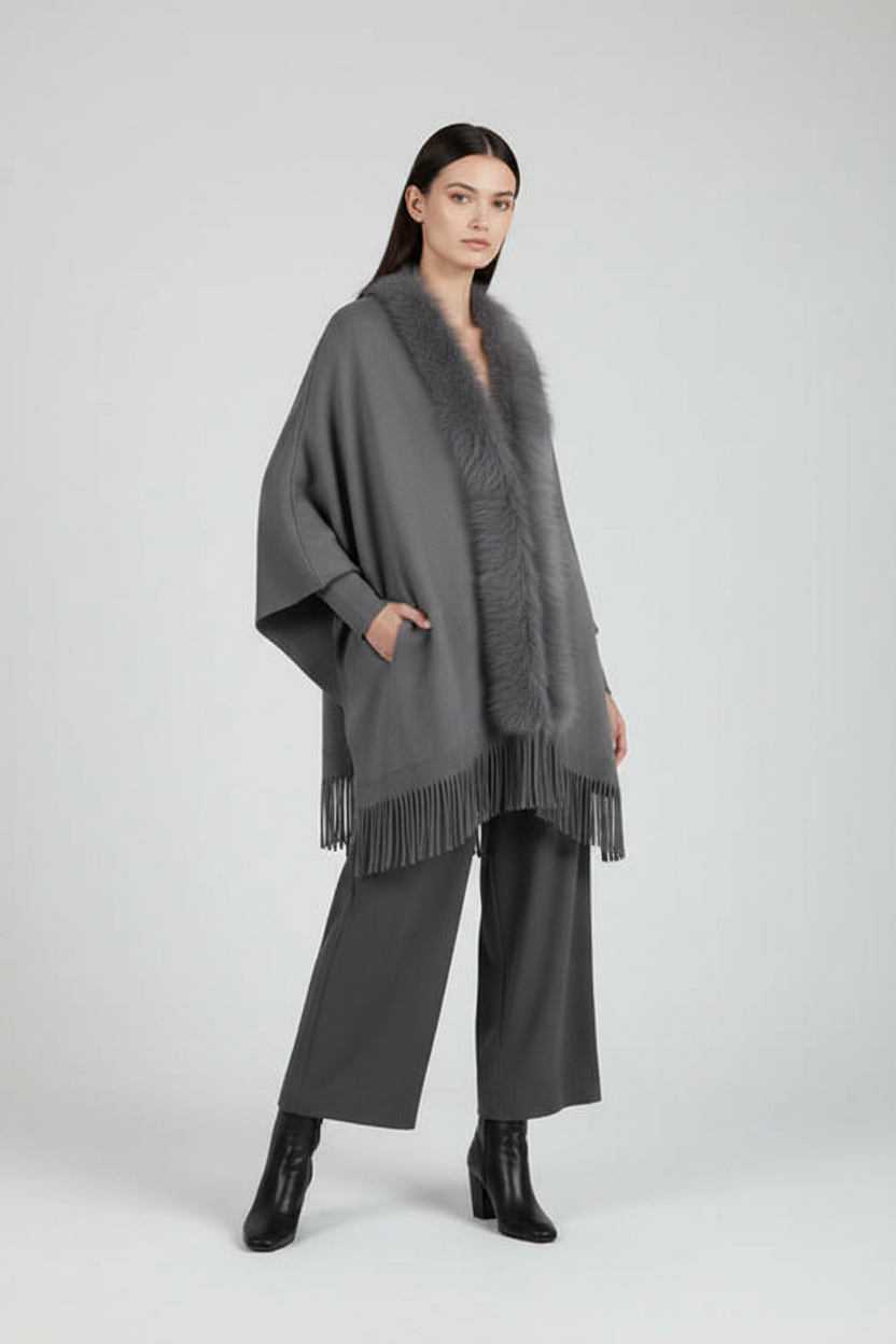 Charcoal Poncho
