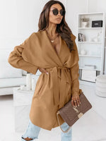 Load image into Gallery viewer, Tie Waist Long Sleeve Outerwear - The PM Edit
