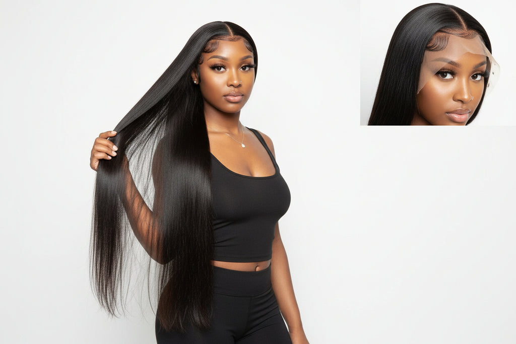 200% Density 13x4 Full Frontal HD Lace Wig Straight | 100% Human Hair