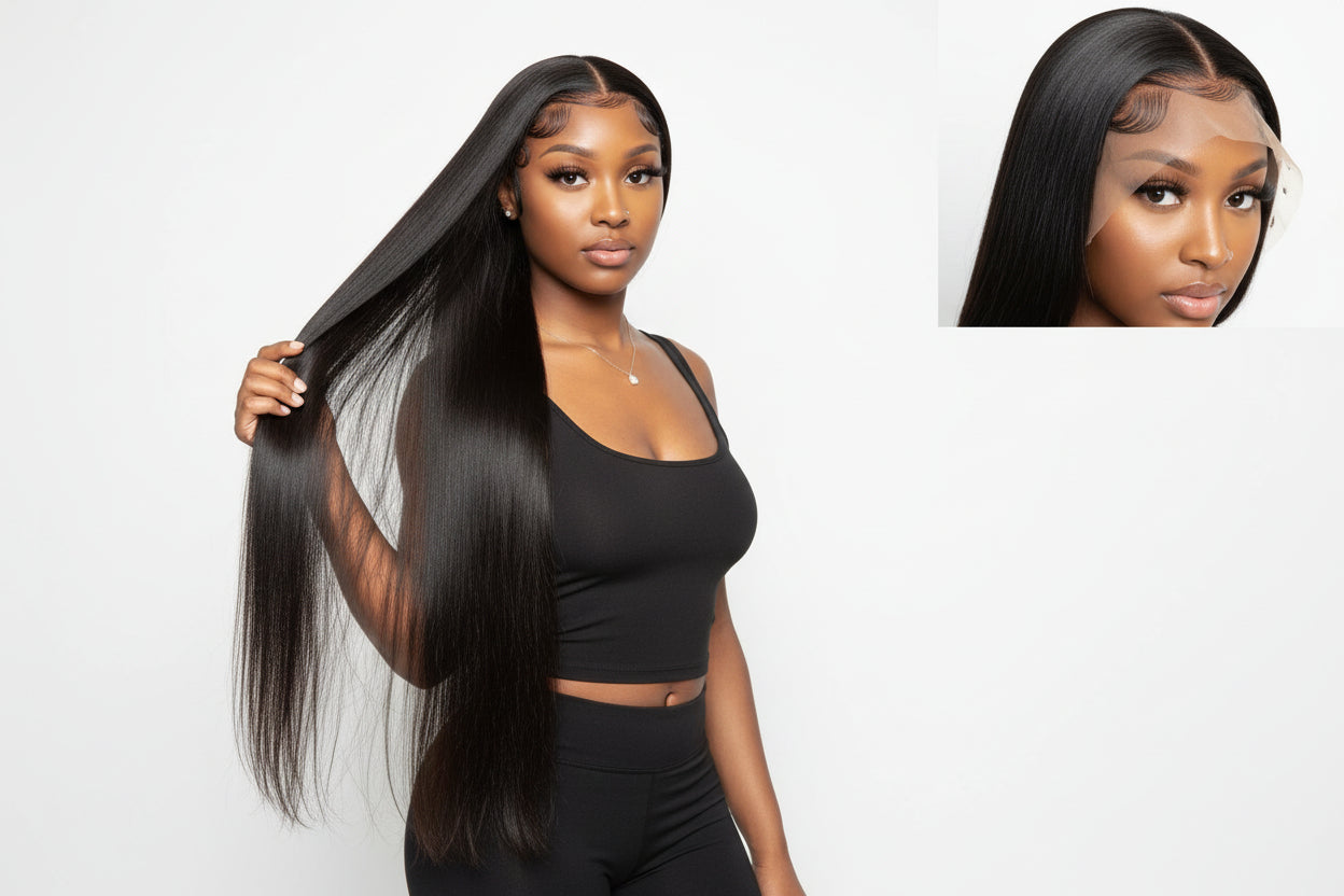 200% Density 13x4 Full Frontal HD Lace Wig Straight | 100% Human Hair