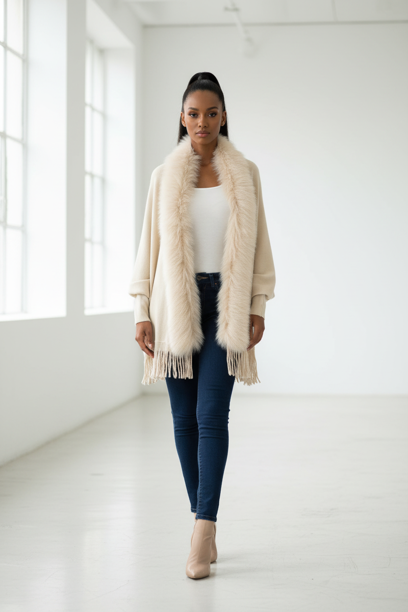 Ivory Poncho New Model