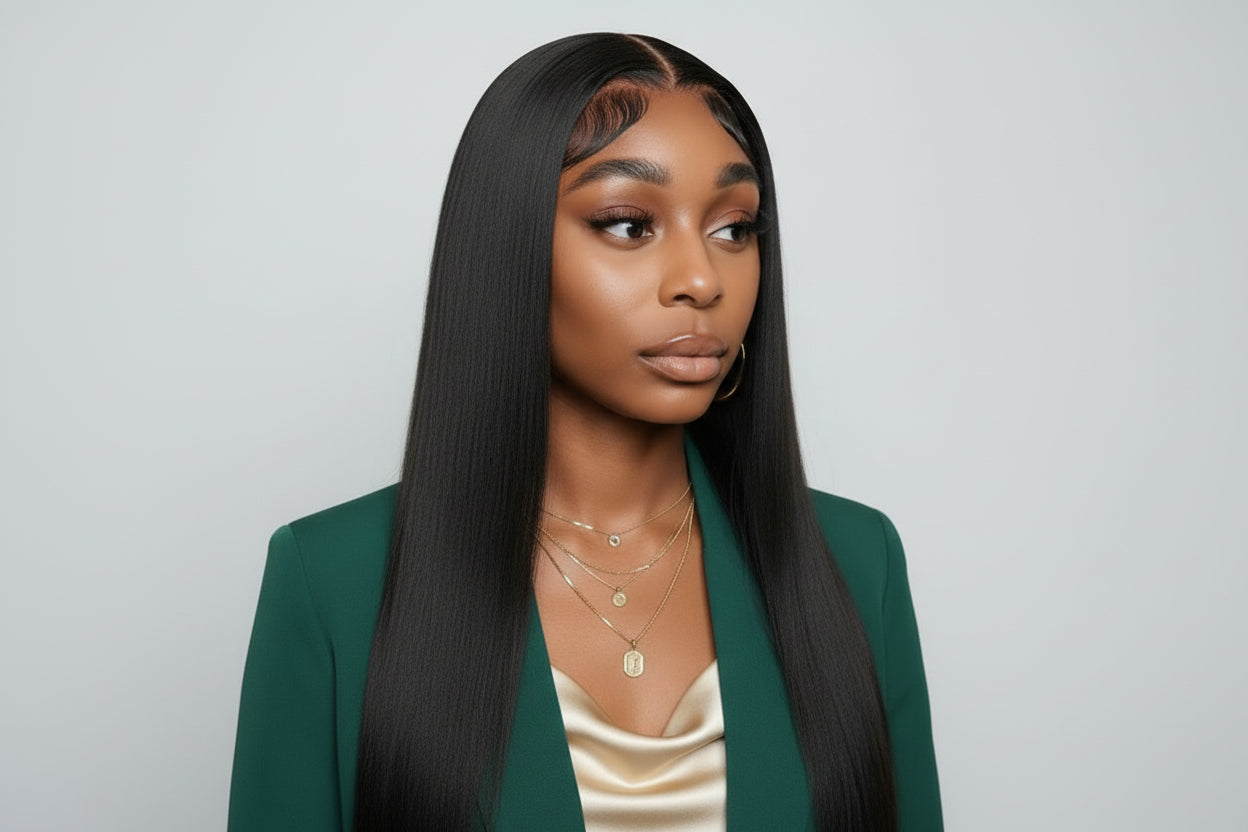 200% Density 13x4 Full Frontal HD Lace Wig Straight | 100% Human Hair