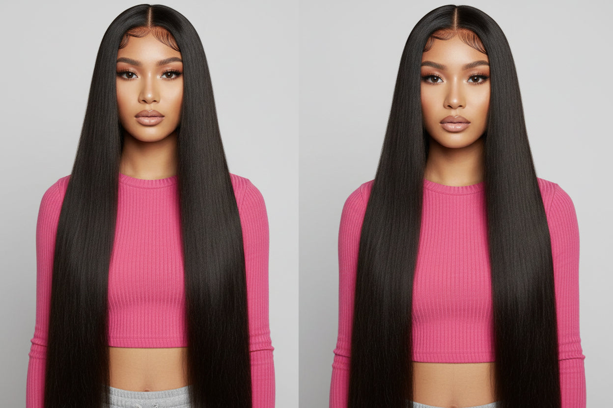 200% Density 13x4 Full Frontal HD Lace Wig Straight | 100% Human Hair