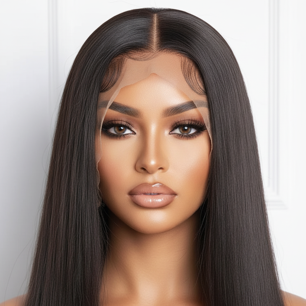 Long Straight Wig Detail