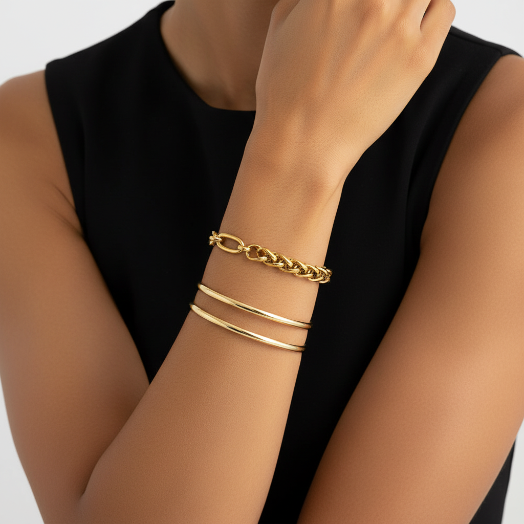 Mixed Chain Bracelet Lifestyle 2