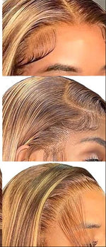 Load image into Gallery viewer, 5x5 P4/27 Honey Blonde Ombre Highlight HD Lace Front Wig | 180% Density | 100% Human Hair
