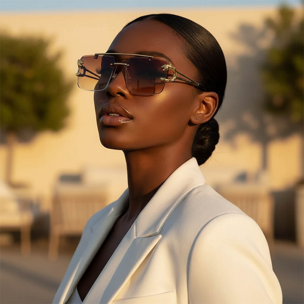 Panther Sunglasses - Cognac