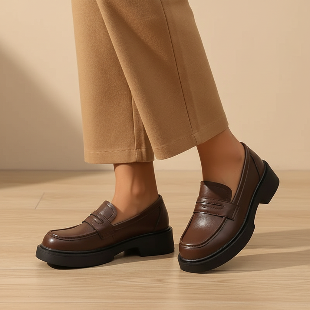 Platform Loafer Brown