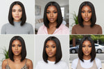Load image into Gallery viewer, 13x4 HD Lace Front Short Bob Wig 180% Density | 100% Human Hair
