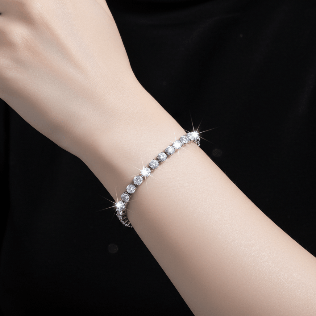 Crystal Tennis Bracelet | PVD Plated | Tarnish - Free & Waterproof - The PM Edit