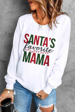 Load image into Gallery viewer, SANTA&#39;S FAVORITE MAMA Graphic Sweatshirt
