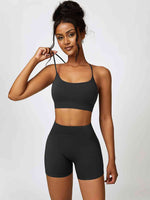 Load image into Gallery viewer, Sport Bra and Wide Waistband Shorts Set
