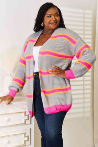 Ribbed Long Sleeve Cardigan