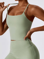 Load image into Gallery viewer, Square Neck Crisscross Back Tank Top
