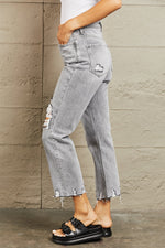 Load image into Gallery viewer, High Waisted Cropped Mom Jeans Pants
