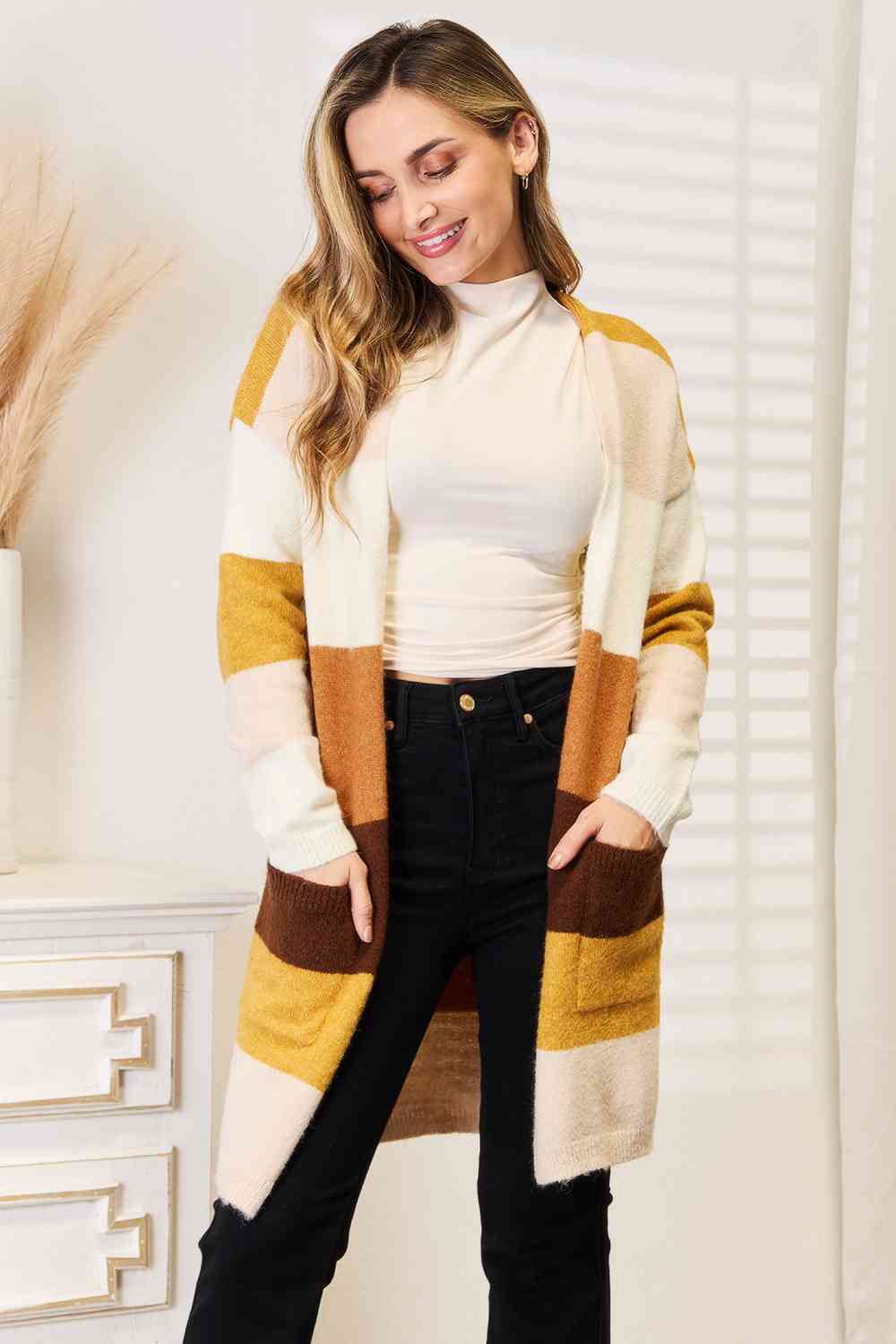 Color Block Cardigan