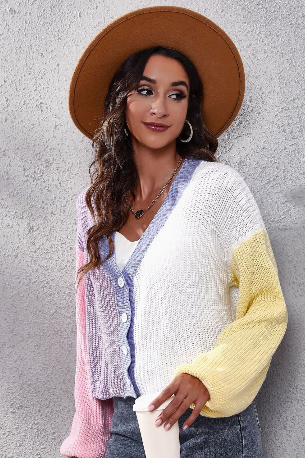 Ribbed Long Sleeve Cardigan