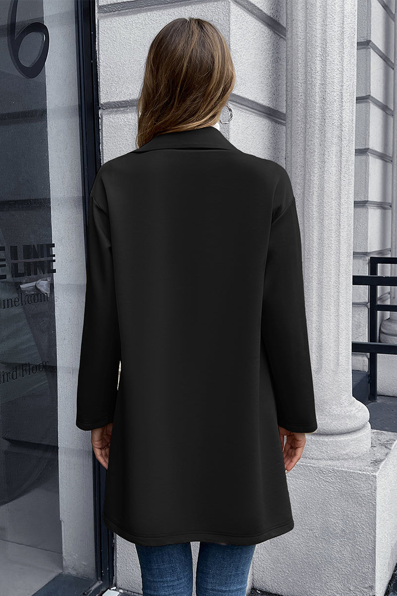 Double-Breasted Lapel Collar Blazer