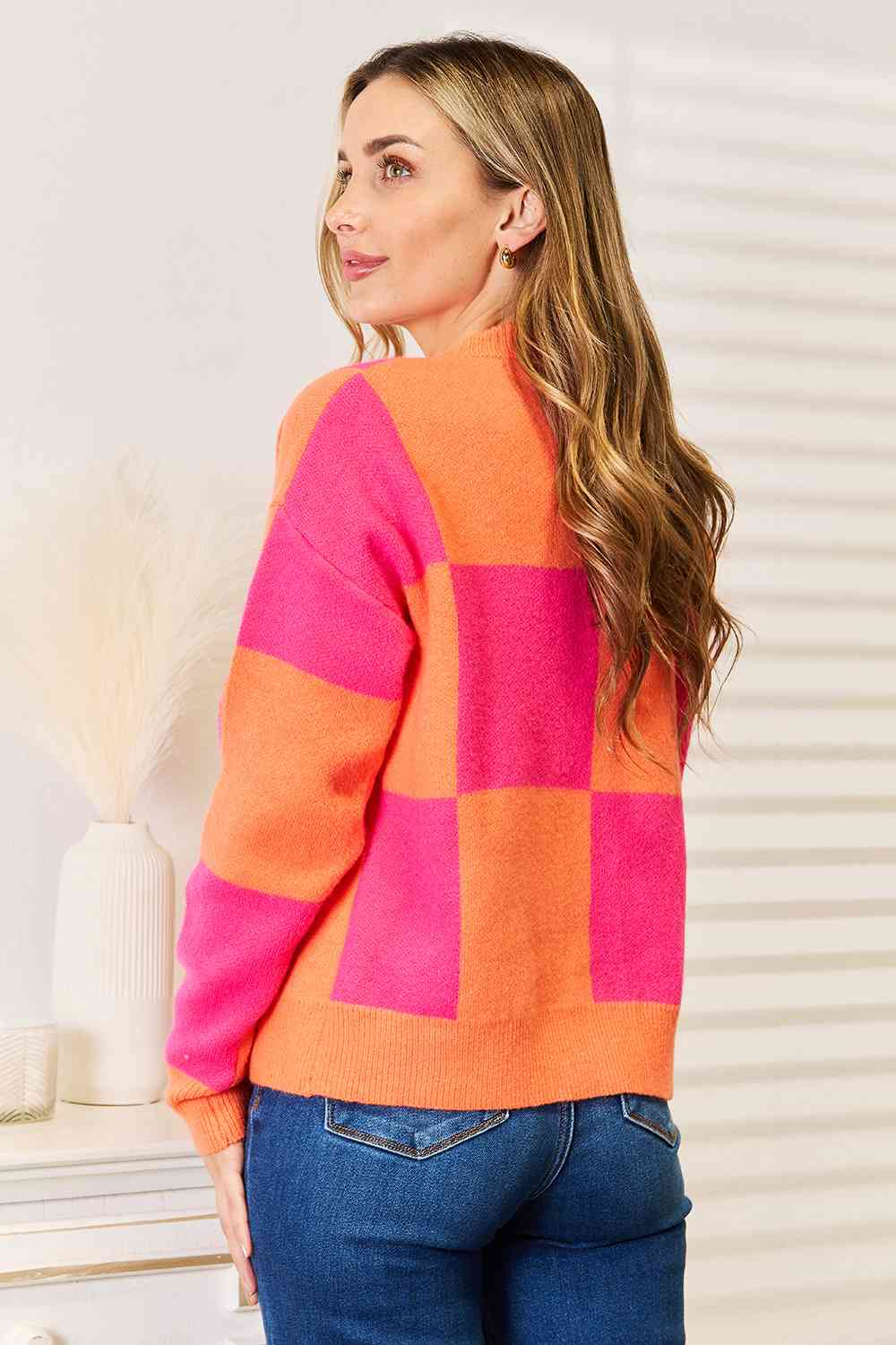 Checkered Colorful Cardigan