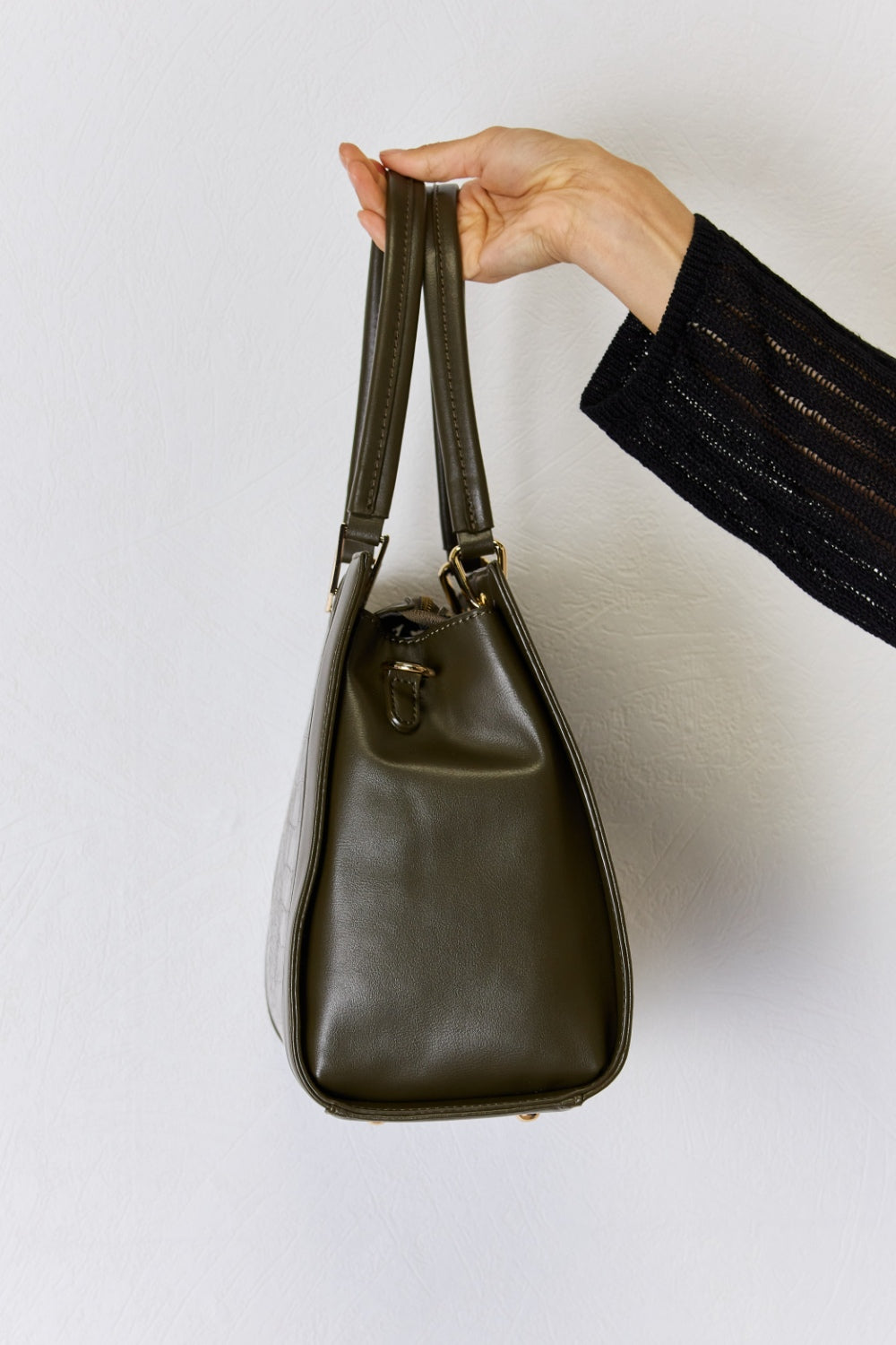 Texture Leather Handbag