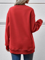 Load image into Gallery viewer, LET IT SNOW Round Neck Long Sleeve Sweatshirt
