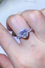 Load image into Gallery viewer, 1 Carat Moissanite Heart Ring
