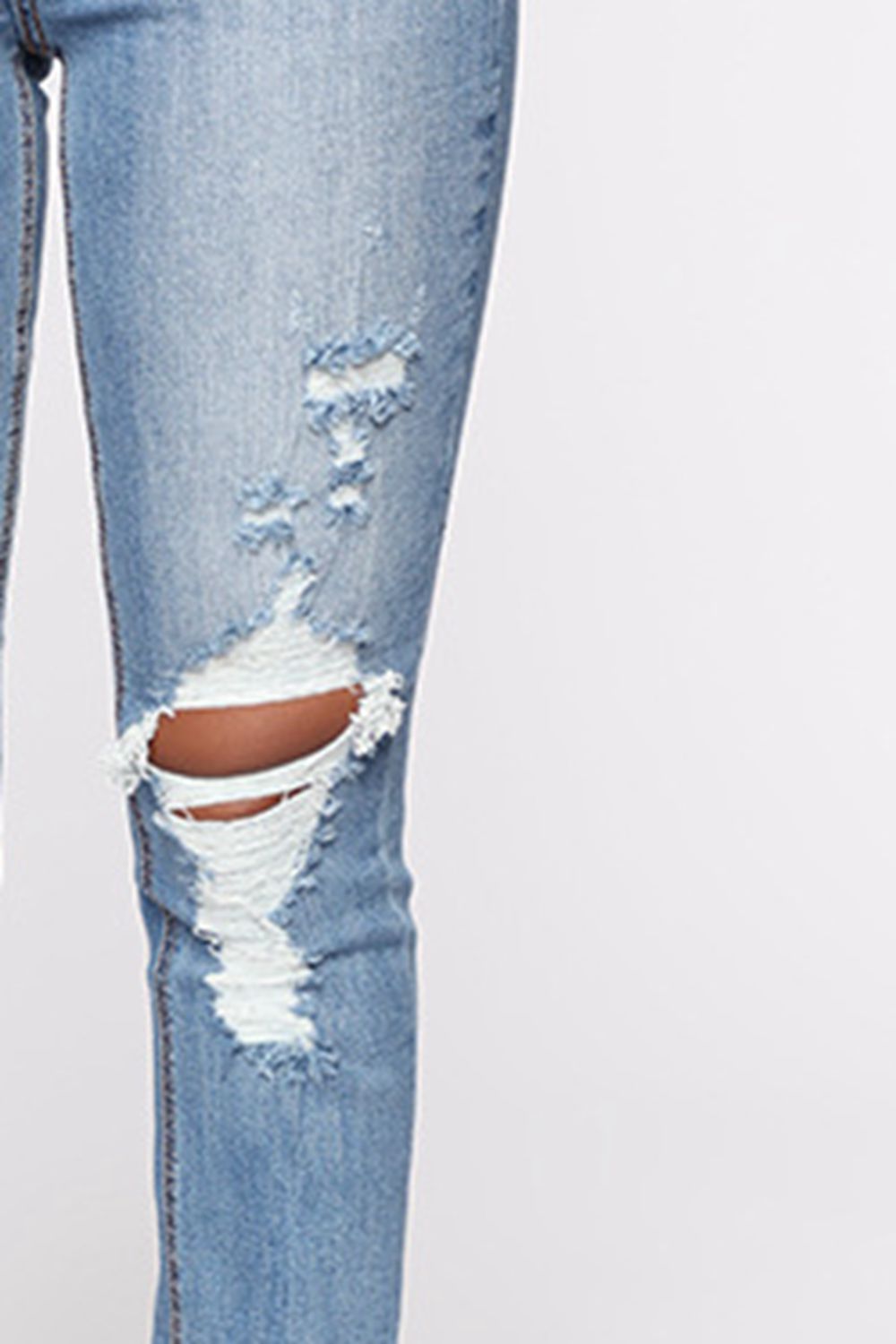 Distressed Slit Jeans Pants