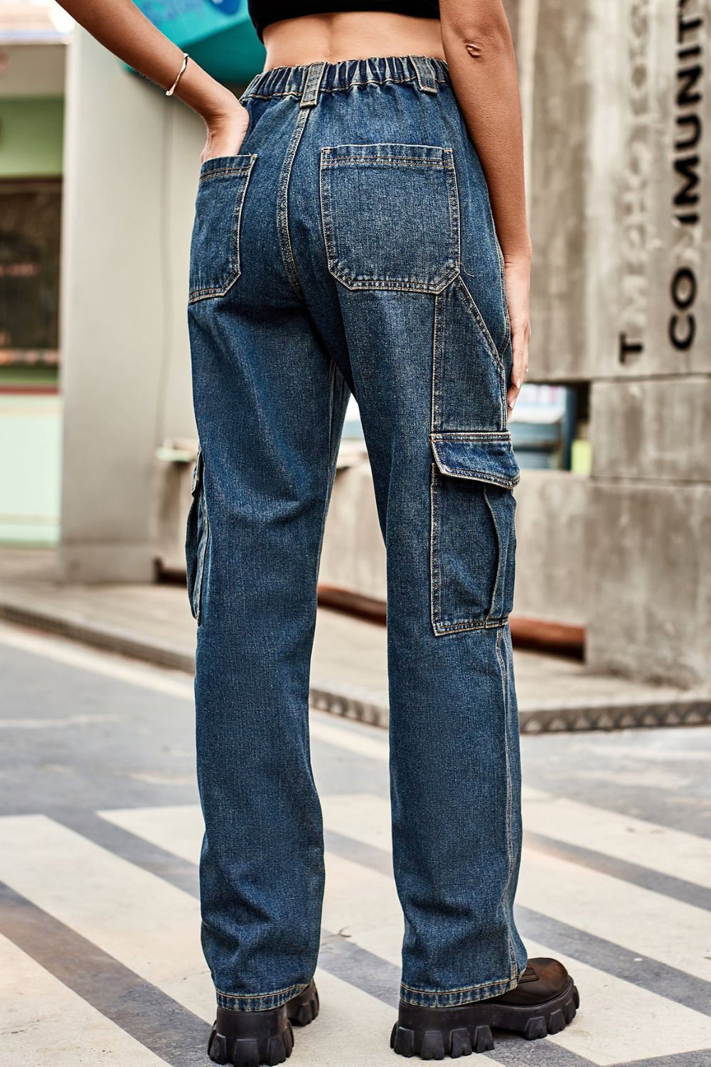 Loose Fit Long cargo jeans