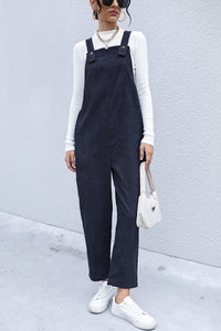 Corduroy Overalls with Side Pockets