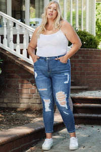 Plus Size Distressed Skinny Jeans Pants