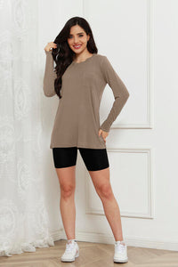 Round Neck Long Sleeve Top