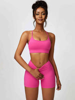 Load image into Gallery viewer, Sport Bra and Wide Waistband Shorts Set
