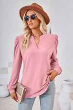 Load image into Gallery viewer, V-Neck Puff Sleeve Blouse
