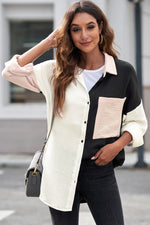 Load image into Gallery viewer, Textured Drop Shoulder Longline Shirt
