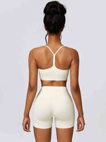 Load image into Gallery viewer, Sport Bra and Wide Waistband Shorts Set
