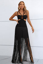 Load image into Gallery viewer, Cutout Fringe Dress

