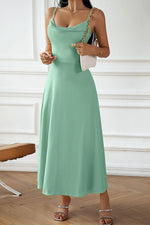 Load image into Gallery viewer, Sunkissed Ease Lace-Up Maxi Dress
