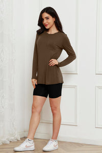 Round Neck Long Sleeve Top