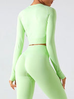 Load image into Gallery viewer, Round Neck Long Sleeve Active T-Shirt
