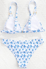 Load image into Gallery viewer, Floral Ring Detail Bikini Set
