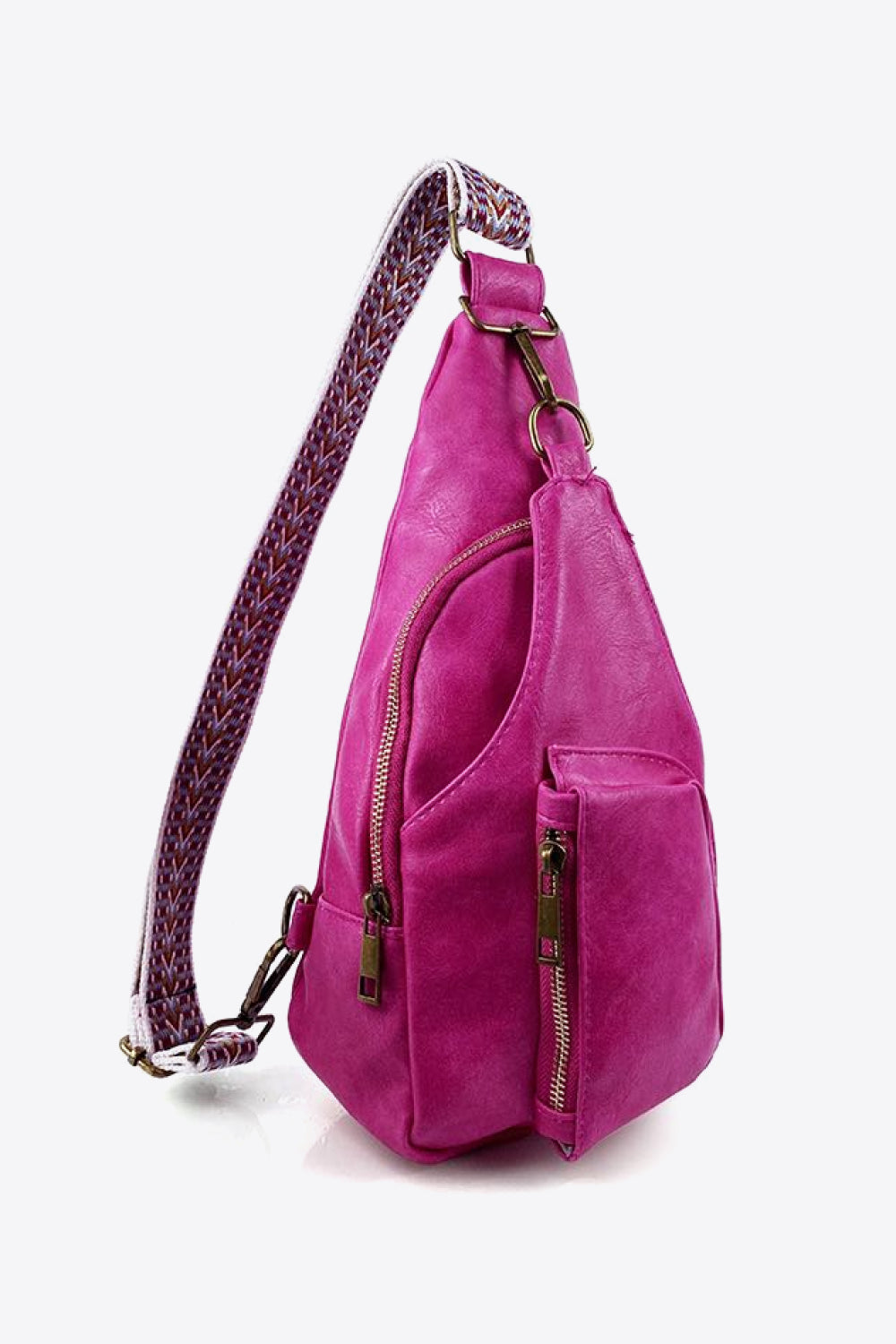 Faux Leather Crossbody Sling Bag – Sleek, Lightweight & Versatile