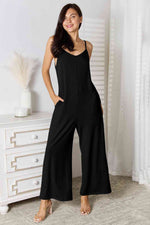 Load image into Gallery viewer, Spaghetti Strap V-Neck Jumpsuit
