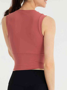 Round Neck Sleeveless Sports Tank Top