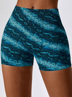 Load image into Gallery viewer, Leopard Print Wide Waistband Sports Shorts
