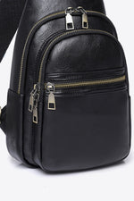 Load image into Gallery viewer, PU Leather Shoulder Sling Bag – Sleek, Minimal, Hands-Free
