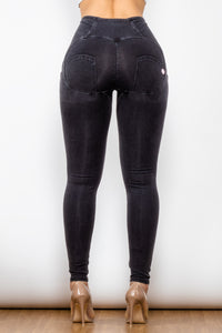 Zip Closure Skinny Jeans Pants