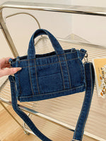 Load image into Gallery viewer, Denim Shoulder Bag
