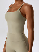 Load image into Gallery viewer, Square Neck Crisscross Back Tank Top
