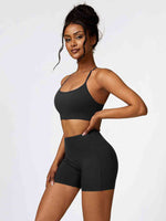Load image into Gallery viewer, Sport Bra and Wide Waistband Shorts Set
